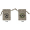 Soccer Small Burlap Gift Bag - Front & Back (Personalized)