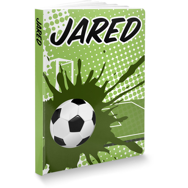 Custom Soccer Softbound Notebook - 5.75" x 8" (Personalized)