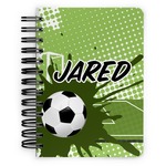Soccer Spiral Notebook - 5x7 w/ Name or Text