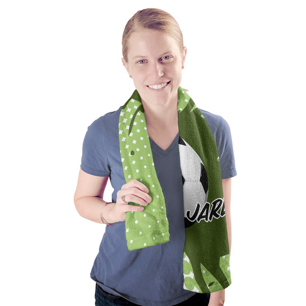 Soccer Sport Towel - Exercise use - Model