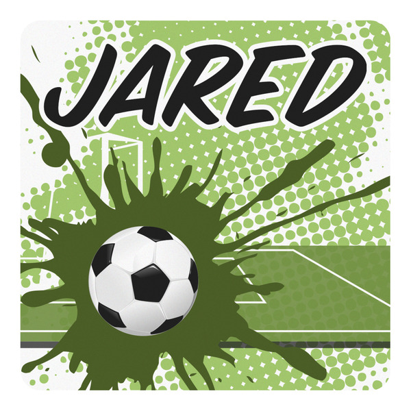 Custom Soccer Square Decal (Personalized)