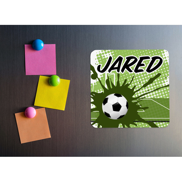 Soccer Square Fridge Magnet - LIFESTYLE