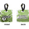 Soccer Square Luggage Tag (Front + Back)