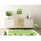 Soccer Square Wall Decal Wooden Desk