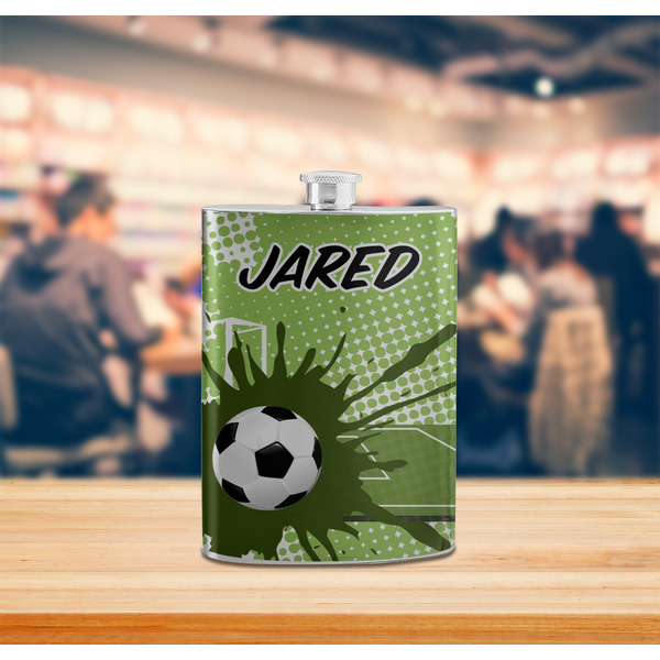 Soccer Stainless Steel Flask - LIFESTYLE 2