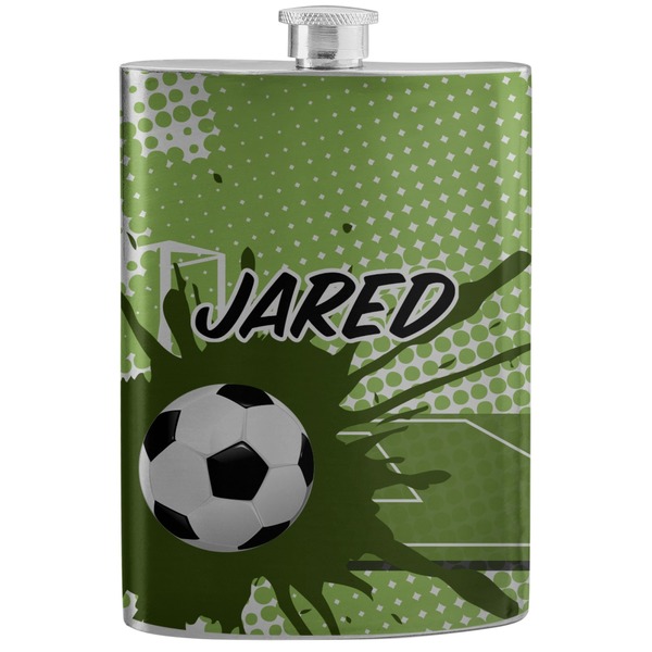 Custom Soccer Stainless Steel Flask (Personalized)