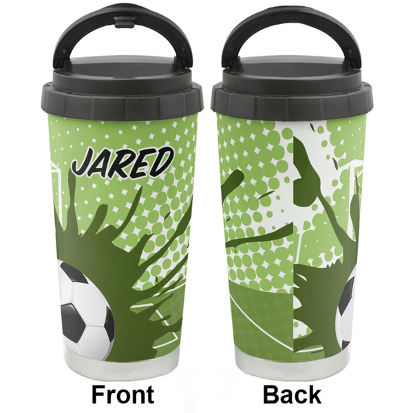 Soccer Stainless Steel Travel Cup - Apvl