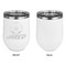 Soccer Stainless Wine Tumblers - White - Single Sided - Approval