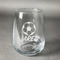 Soccer Stemless Wine Glass - Engraved (Personalized)