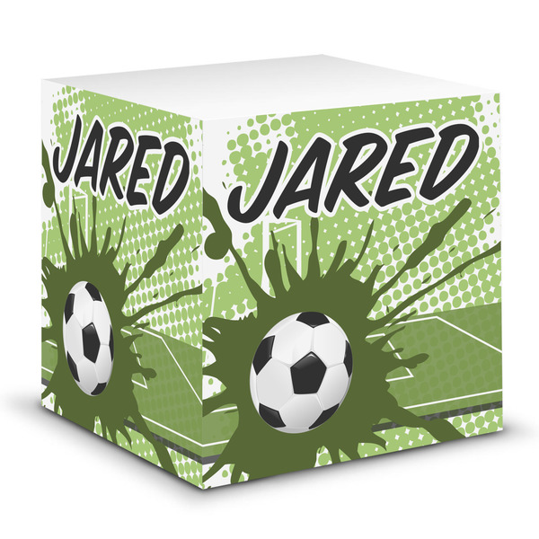 Custom Soccer Sticky Note Cube (Personalized)
