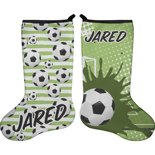 Custom Soccer Holiday Stocking - Double-Sided - Neoprene (Personalized)