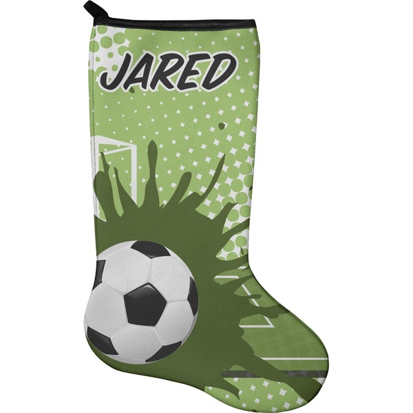 Custom Soccer Holiday Stocking - Neoprene (Personalized)