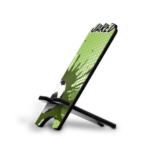 Custom Soccer Stylized Cell Phone Stand - Small w/ Name or Text