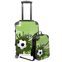 Soccer Kids 2-Piece Luggage Set - Suitcase & Backpack (Personalized)