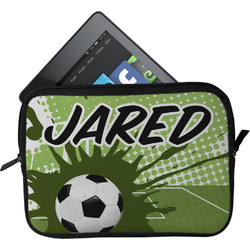 Soccer Tablet Case / Sleeve - Small (Personalized)