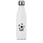 Soccer Water Bottle - 17 oz. - Stainless Steel - Full Color Printing (Personalized)