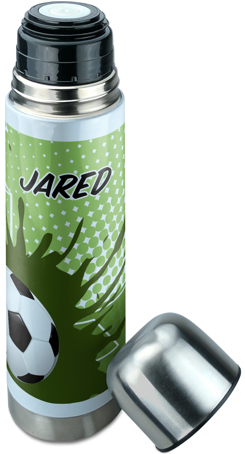 soccer thermos