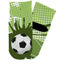 Soccer Toddler Ankle Socks - Single Pair - Front and Back
