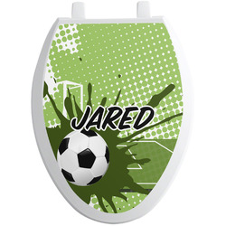 Soccer Toilet Seat Decal - Elongated (Personalized)