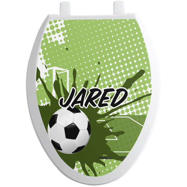 Soccer Toilet Seat Decal Elongated