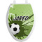 Soccer Toilet Seat Decal Elongated