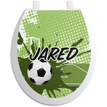 Soccer Toilet Seat Decal - Round (Personalized)