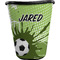 Soccer Waste Basket - Double Sided (Black) (Personalized)