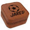 Soccer Travel Jewelry Boxes - Leather - Rawhide - Angled View