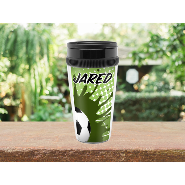 Soccer Travel Mug Lifestyle (Personalized)