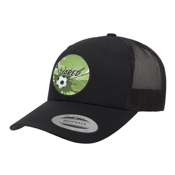 Custom Soccer Trucker Hat - Black (Personalized)