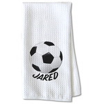 Soccer Kitchen Towel - Waffle Weave - Partial Print (Personalized)