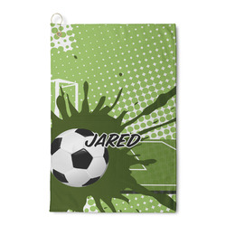Soccer Waffle Weave Golf Towel (Personalized)