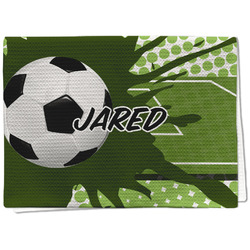 Soccer Kitchen Towel - Waffle Weave - Full Color Print (Personalized)