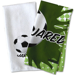 Soccer Kitchen Towel - Waffle Weave (Personalized)