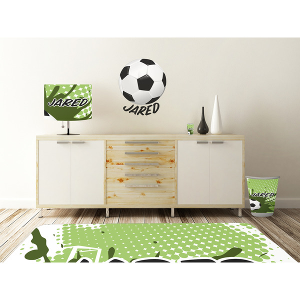 Soccer Wall Graphic Decal Wooden Desk