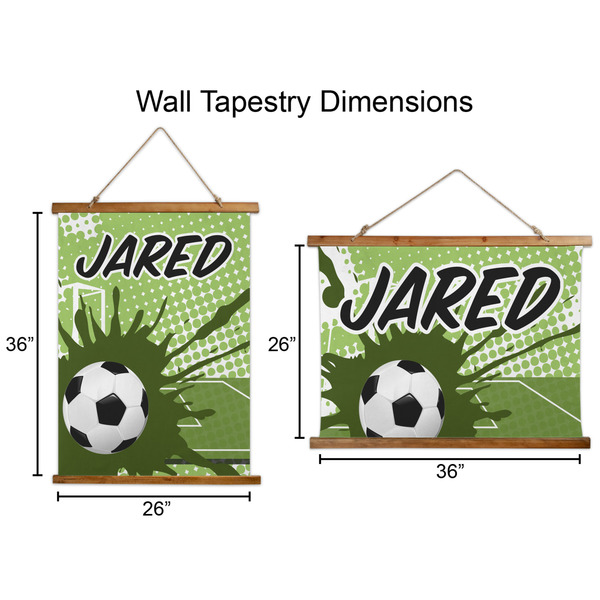 Soccer Wall Hanging Tapestries - Parent/Sizing