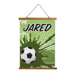 Soccer Wall Hanging Tapestry - Tall (Personalized)