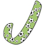 Soccer Letter Decal - Medium (Personalized)