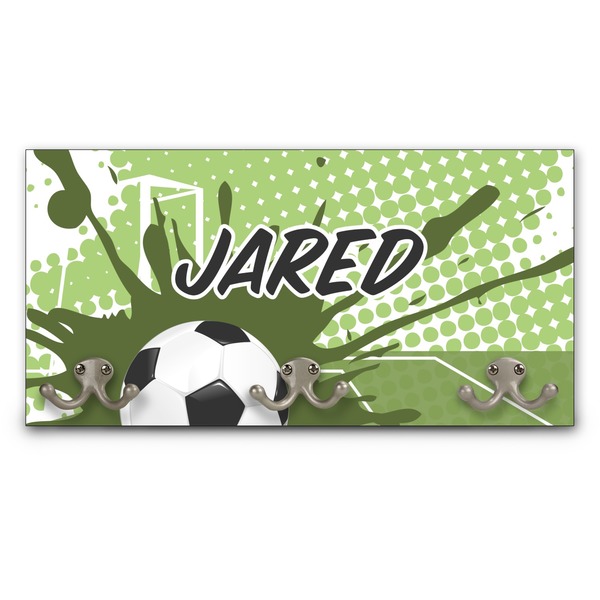 Custom Soccer Wall Mounted Coat Rack (Personalized)