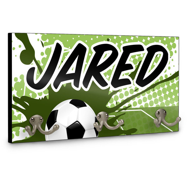 Soccer Wall Mounted Coat Hanger - Side View