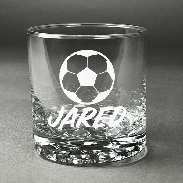Custom Soccer Whiskey Glass (Single) (Personalized)