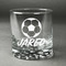 Soccer Whiskey Glass - Front/Approval