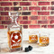 Soccer Whiskey Glass - In Context