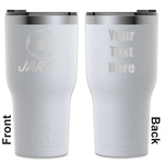 Soccer RTIC Tumbler - White - Engraved Front & Back (Personalized)