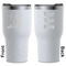Soccer White RTIC Tumbler - Front and Back