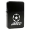 Soccer Windproof Lighters - Black - Front/Main