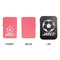 Soccer Windproof Lighters - Pink, Single Sided, w Lid - APPROVAL