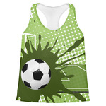 Soccer Womens Racerback Tank Top - X Large
