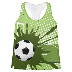 Soccer Womens Racerback Tank Top