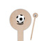 Soccer Wooden 6" Food Pick - Round - Closeup